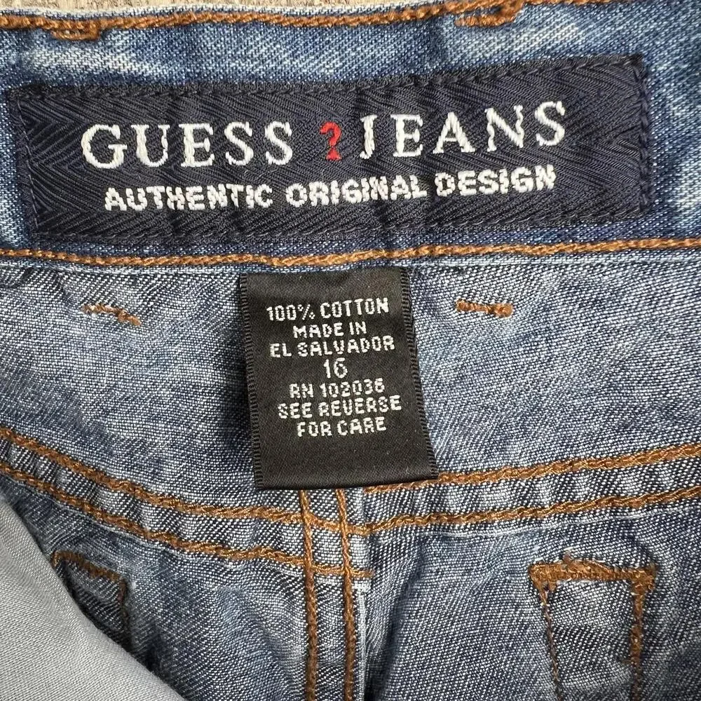 Vintage Guess Jeans Authentic Original Design Blue Denim Jeans